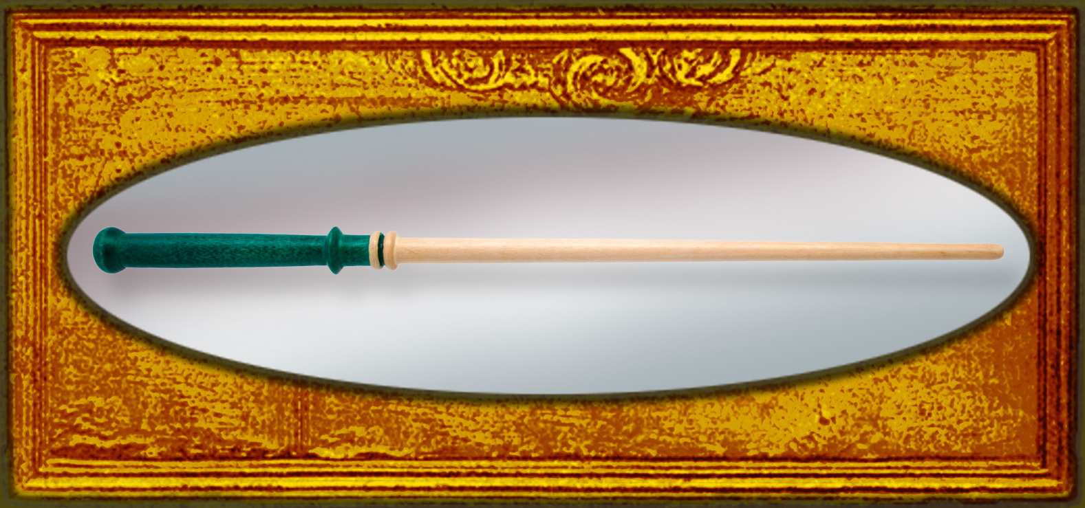 renaissance forest green magic wand